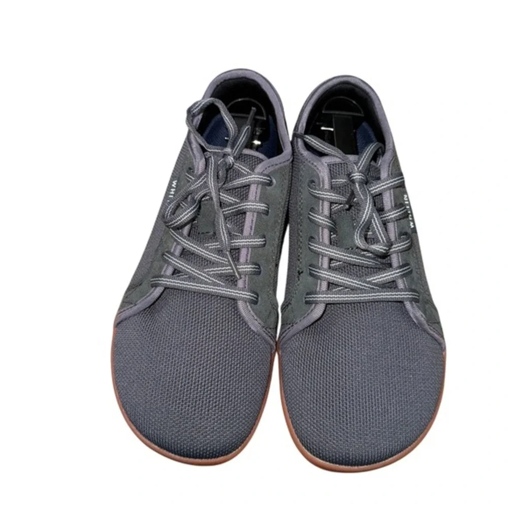 WHITIN Minimalist Barefoot Sneakers Gray Mens US 8-8.5/EU 41 Wide Pre-Owned Shoe